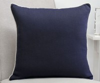 Waverley White Piped Navy Cushion - Square - Home Decor Online - New ...