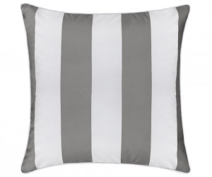 Grey Stripe Outdoor Cushion