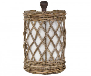 Breton Rattan Paper Towel Holder