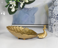 Rajani Gold Peacock Trinket Dish