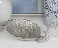 Rajani Silver Peacock Trinket Dish