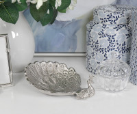 Rajani Silver Peacock Trinket Dish