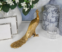 Pavonini Gold Peacock Sculpture