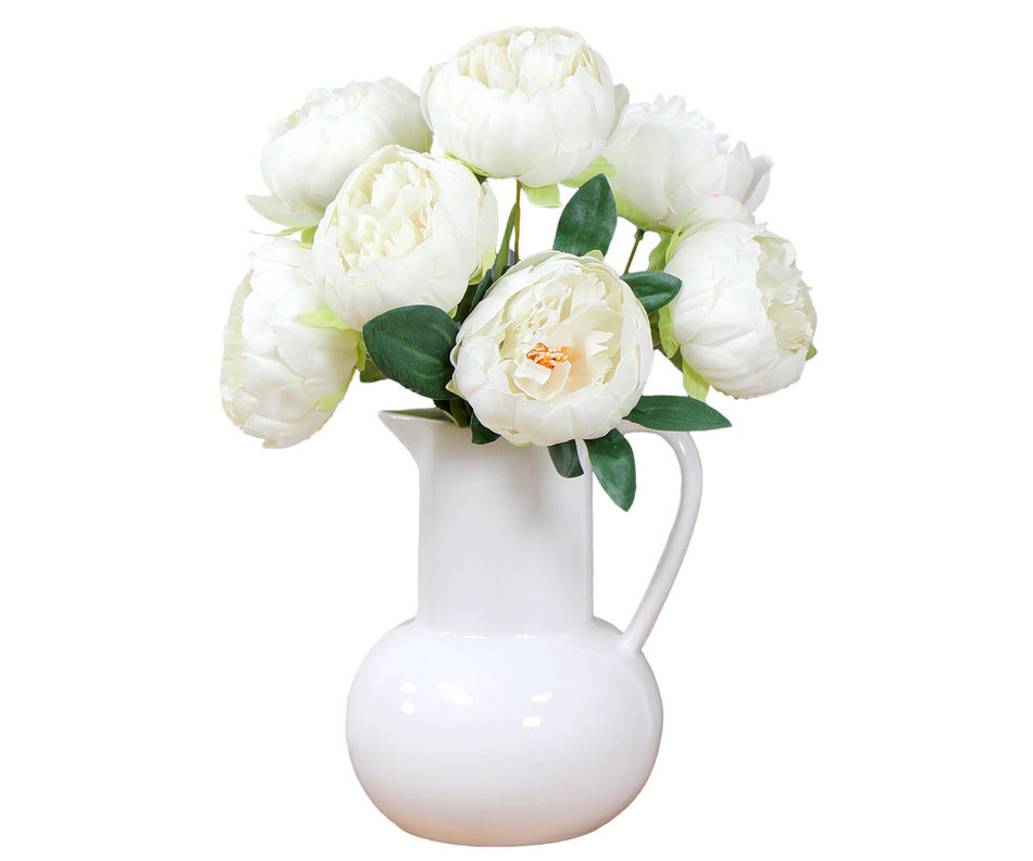 Set 6 Eloise White Peonies Bouquet