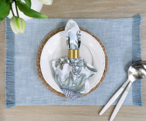 Set 4 Calypso Blue Placemats