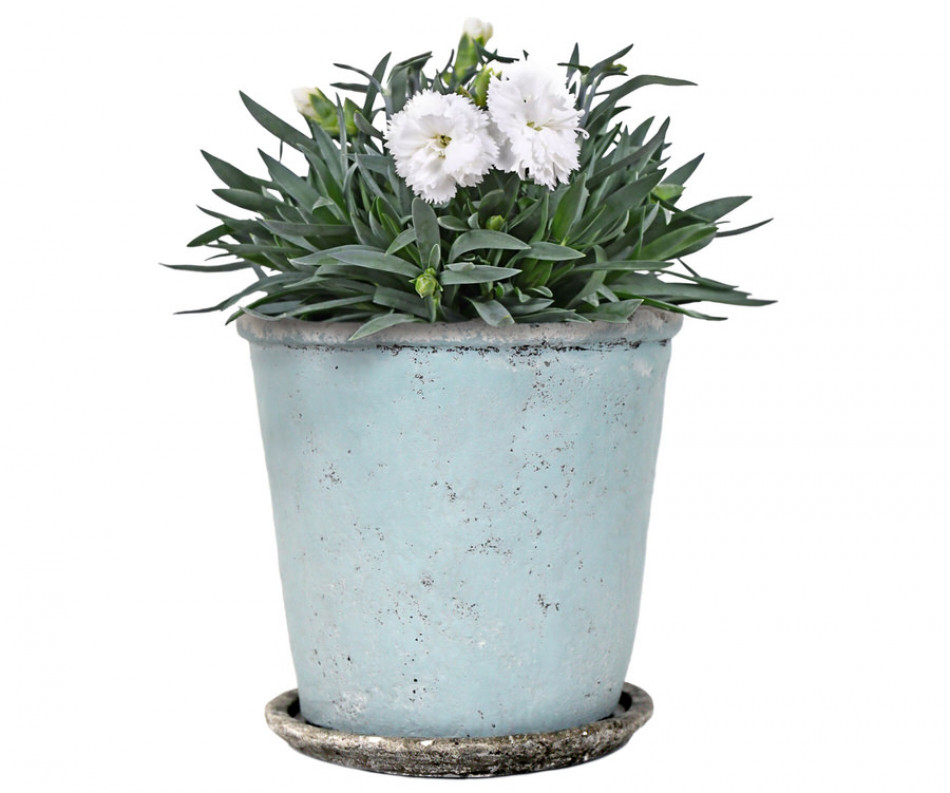 Medium Harrington Bluewash Taper Plant Pot
