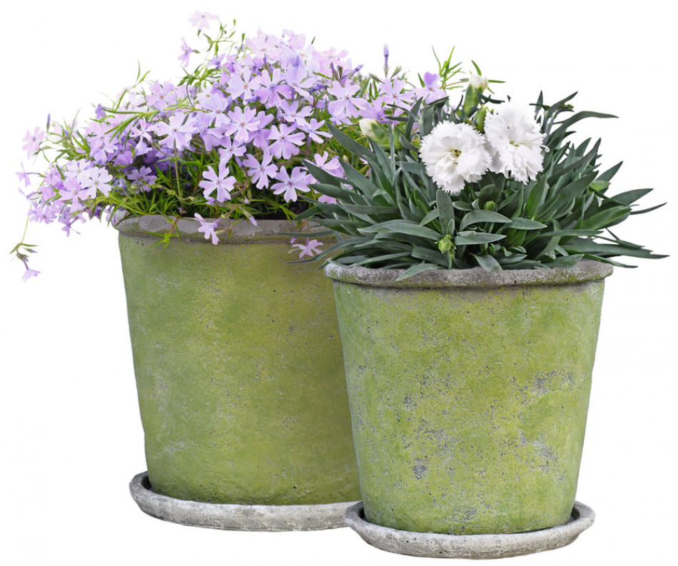 Medium Harrington Green Taper Plant Pot