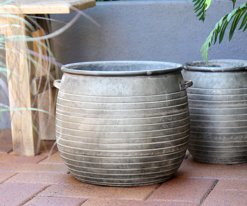 Large Melville Metal Planter