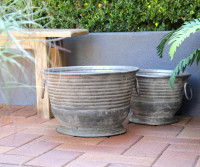 Large Farnborough Metal Planter