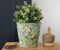 Small Morningside Green Blossom Planter