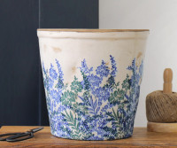 Large Sevenoaks Blue Floral Planter