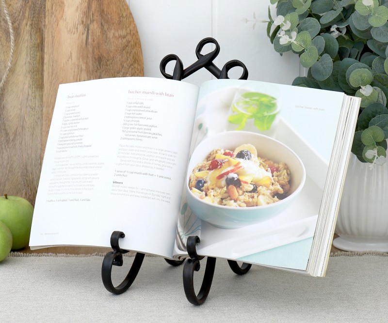 St Ive Scroll Plate Stand Recipe Book Holder