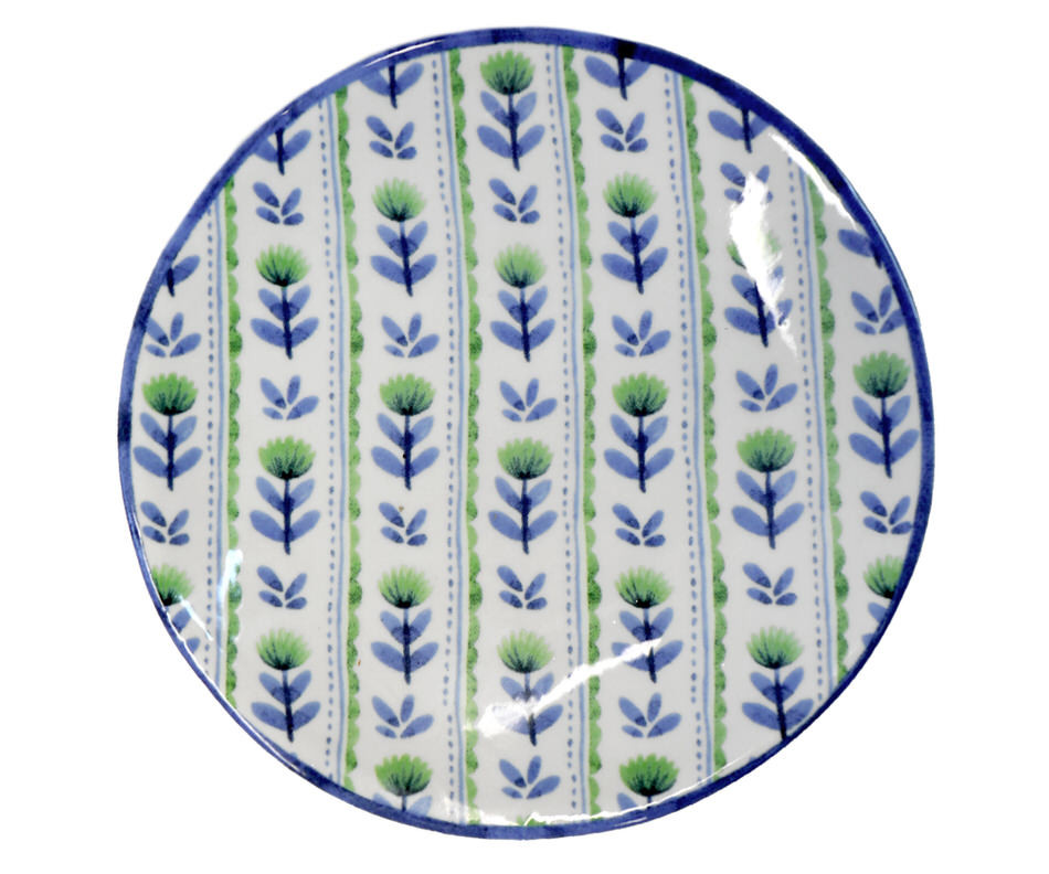 Set 2 Kingsley Indigo Vine Plates