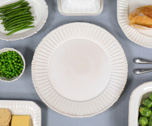 Round Bistrot Beaded Serving Platter