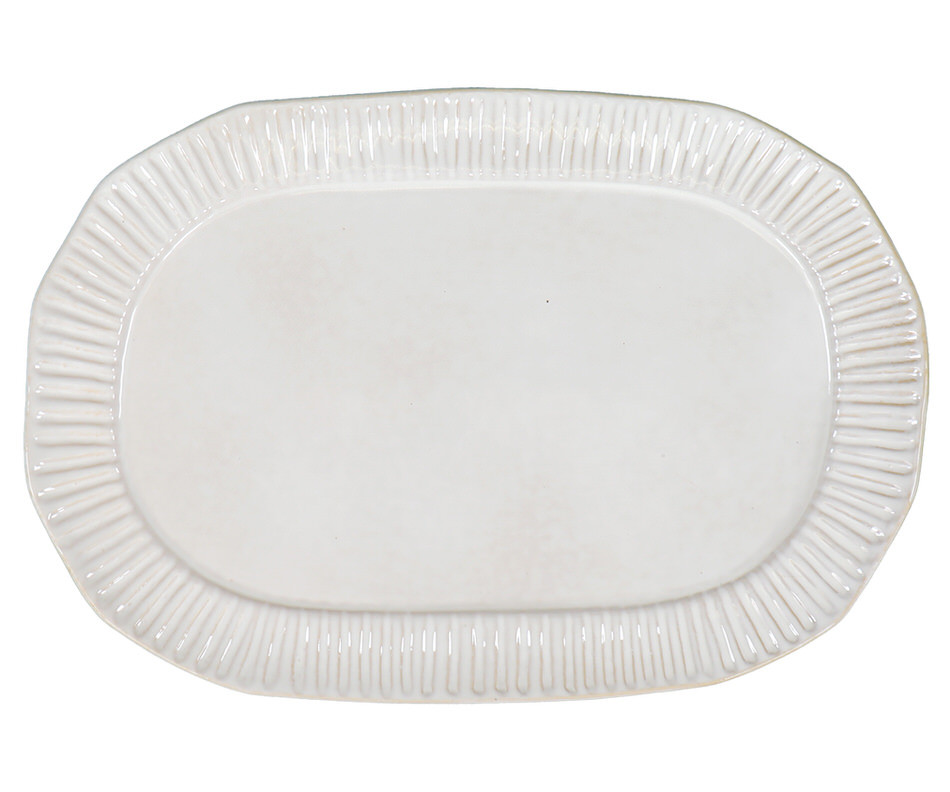 Large Oval Bistrot Beaded Serving Platter