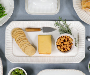 Rectangle Bistrot Beaded Serving Platter