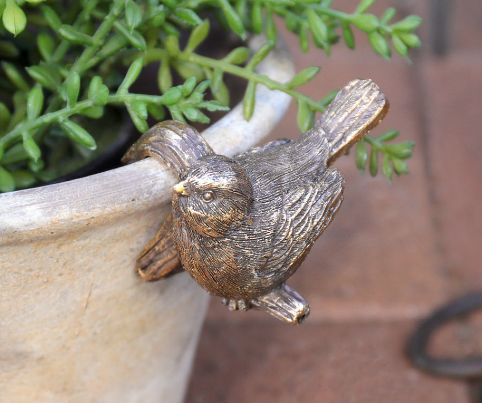 Finchley II Gold Bird Pot Hanger