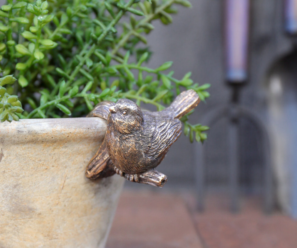 Finchley II Gold Bird Pot Hanger