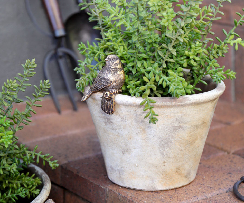 Finchley I Gold Bird Pot Hanger
