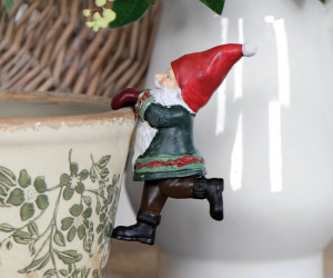 Jingle Bells Santa Pot Hanger