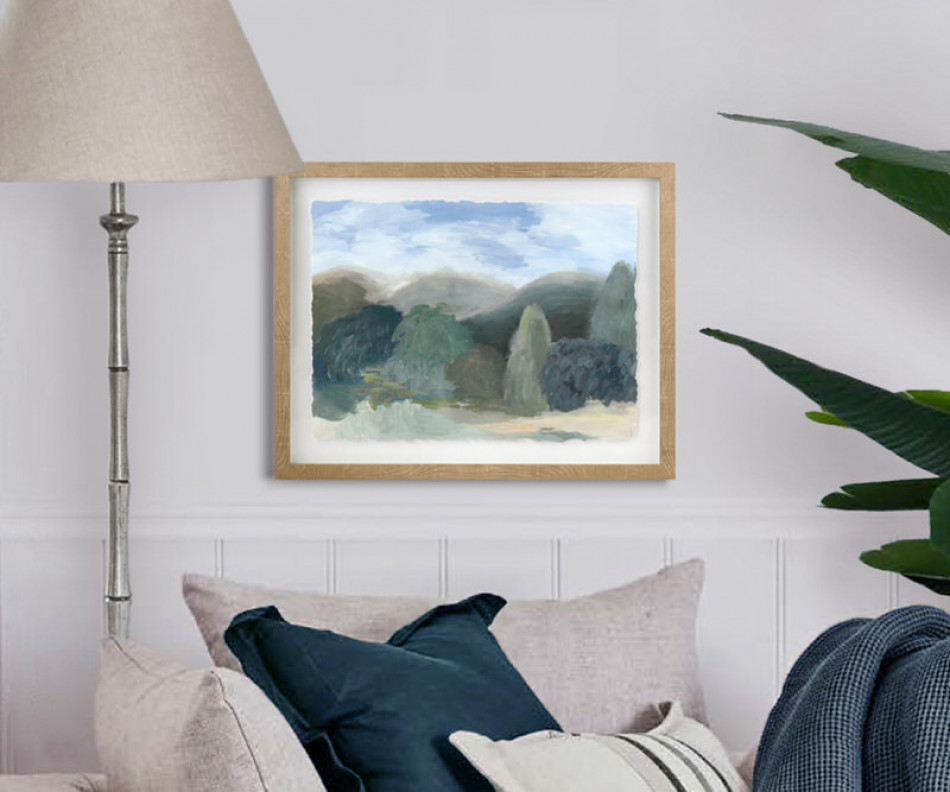 Somerset Landscape Framed Print