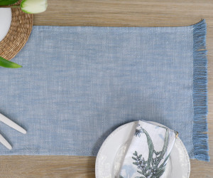 Calypso Blue Table Runner