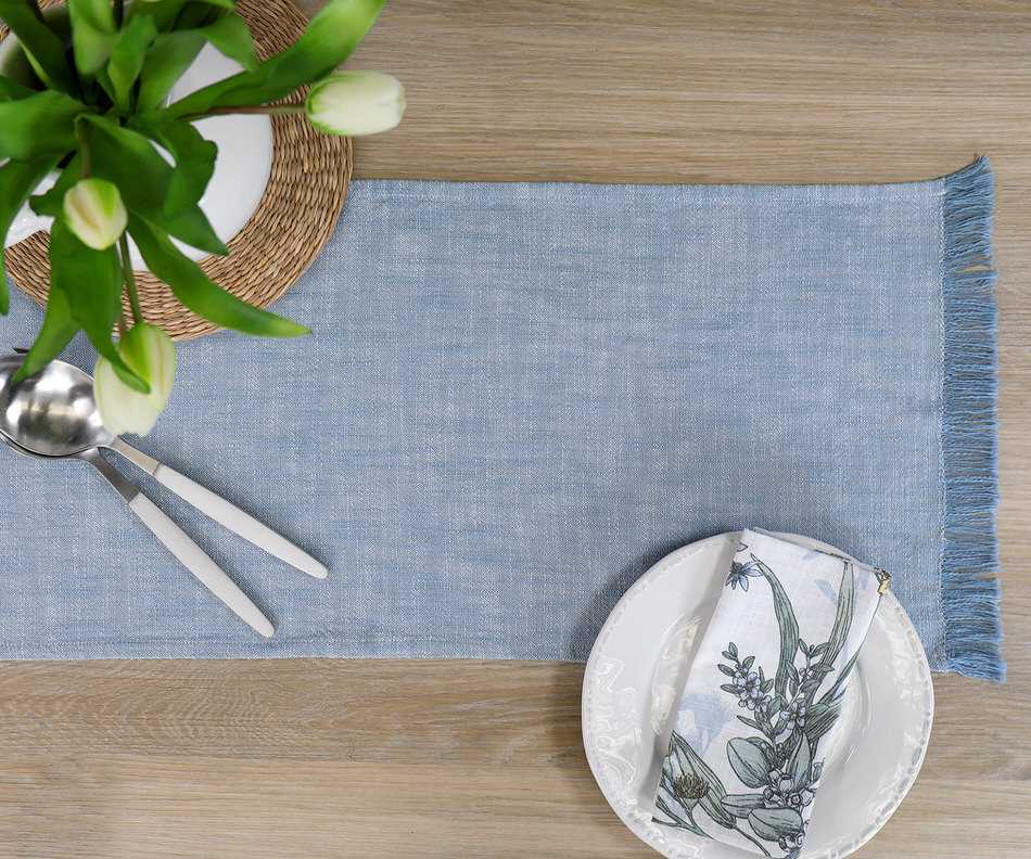 Calypso Blue Table Runner