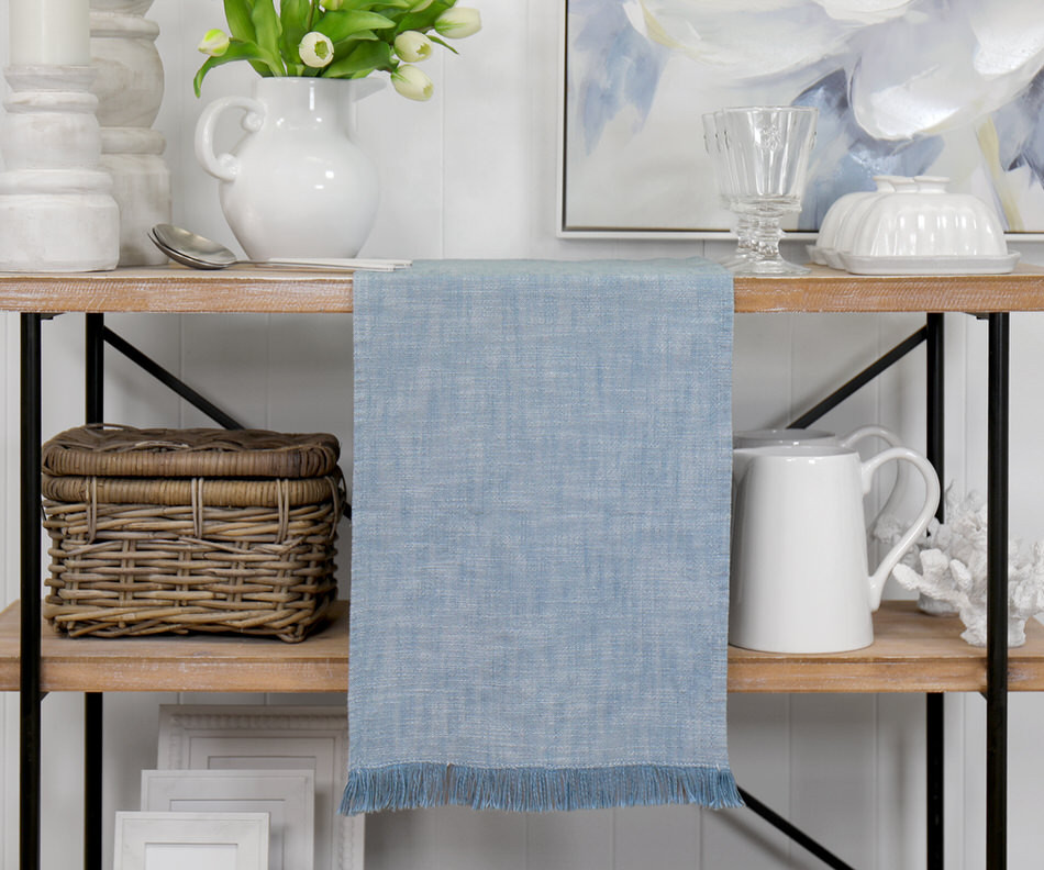 Calypso Blue Table Runner