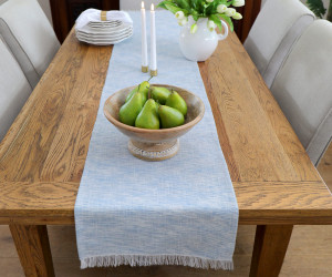 Sanctuary Blue Table Runner