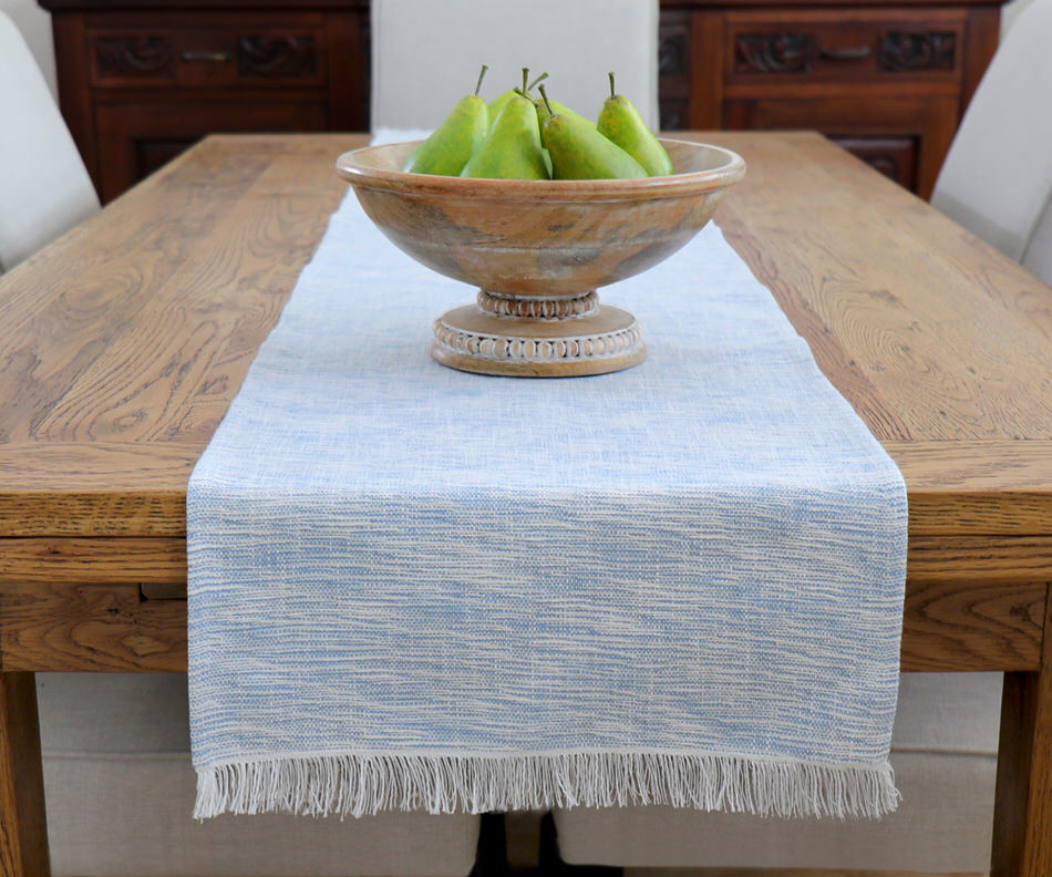 Sanctuary Blue Table Runner