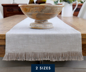 Calypso Taupe Table Runner