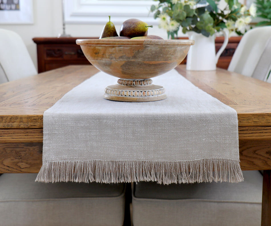 Calypso Taupe Table Runner