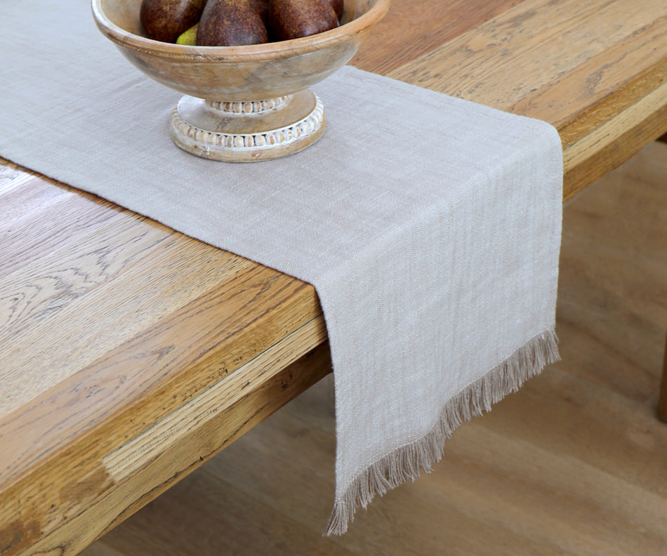 Calypso Taupe Table Runner