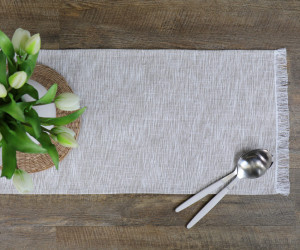 Sanctuary Taupe Table Runner