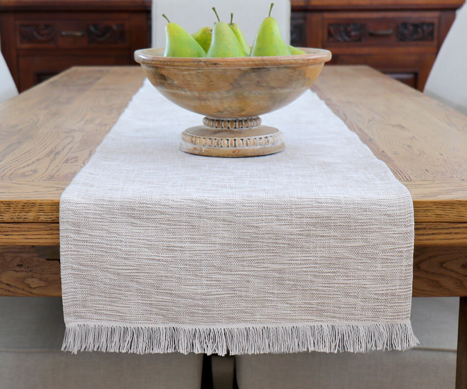 Sanctuary Taupe Table Runner