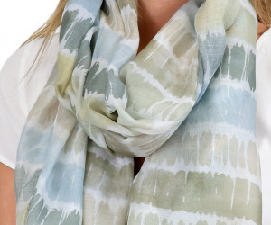 Juniper Green Watercolour Scarf