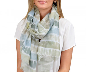 Juniper Green Watercolour Scarf