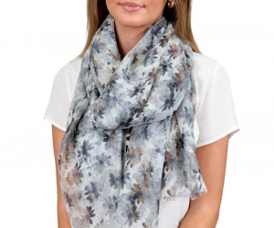 Kinsley Charcoal Floral Scarf