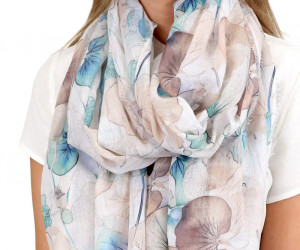 Wildflower Petals Watercolour Scarf