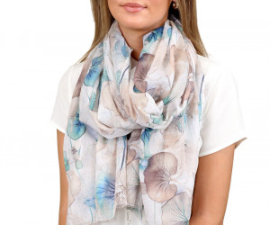 Wildflower Petals Watercolour Scarf