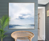 Sea Haven Coastal Framed Canvas Painting