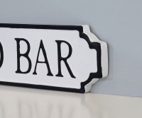 Backyard Bar Enamel Wall Sign