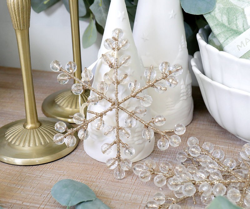 Celeste Crystal Bead Snowflake Tree Decoration Beautiful Home Decor