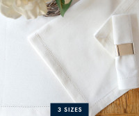 Langford White Tablecloth