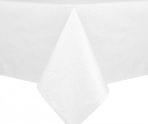 White Wipe-Clean Tablecloth