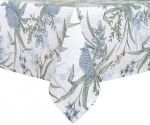 Mirella Blue Waratahs Tablecloth 6 seater