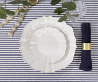 Classic Navy Ticking Stripe Tablecloth - Rectangle