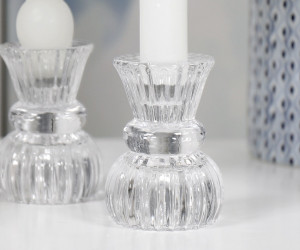 Madison Glass Tealight Candle Holder