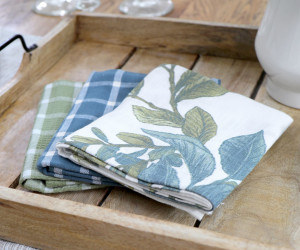 Set 3 Franklin Eucalyptus Teatowels