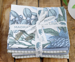 Set 3 Mirella Blue Waratahs Teatowels